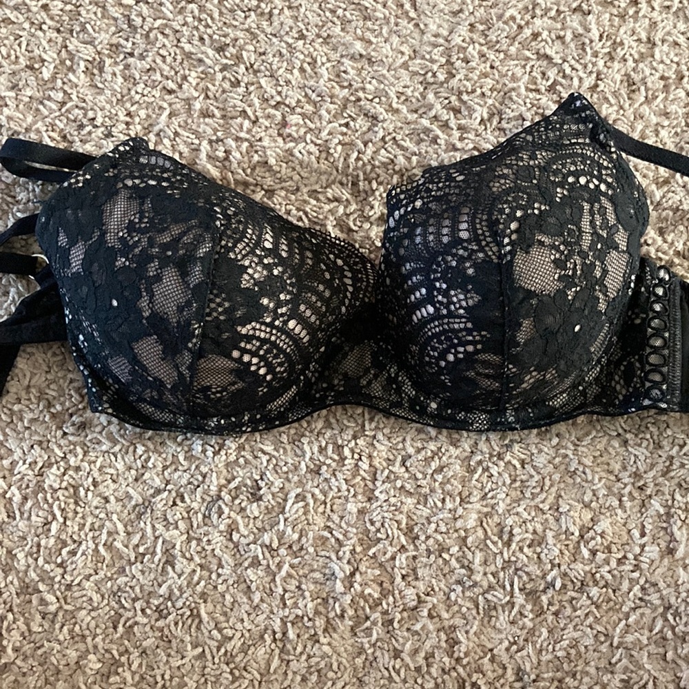 Victoria secrets bra lace size 32d dream angels lined demi
